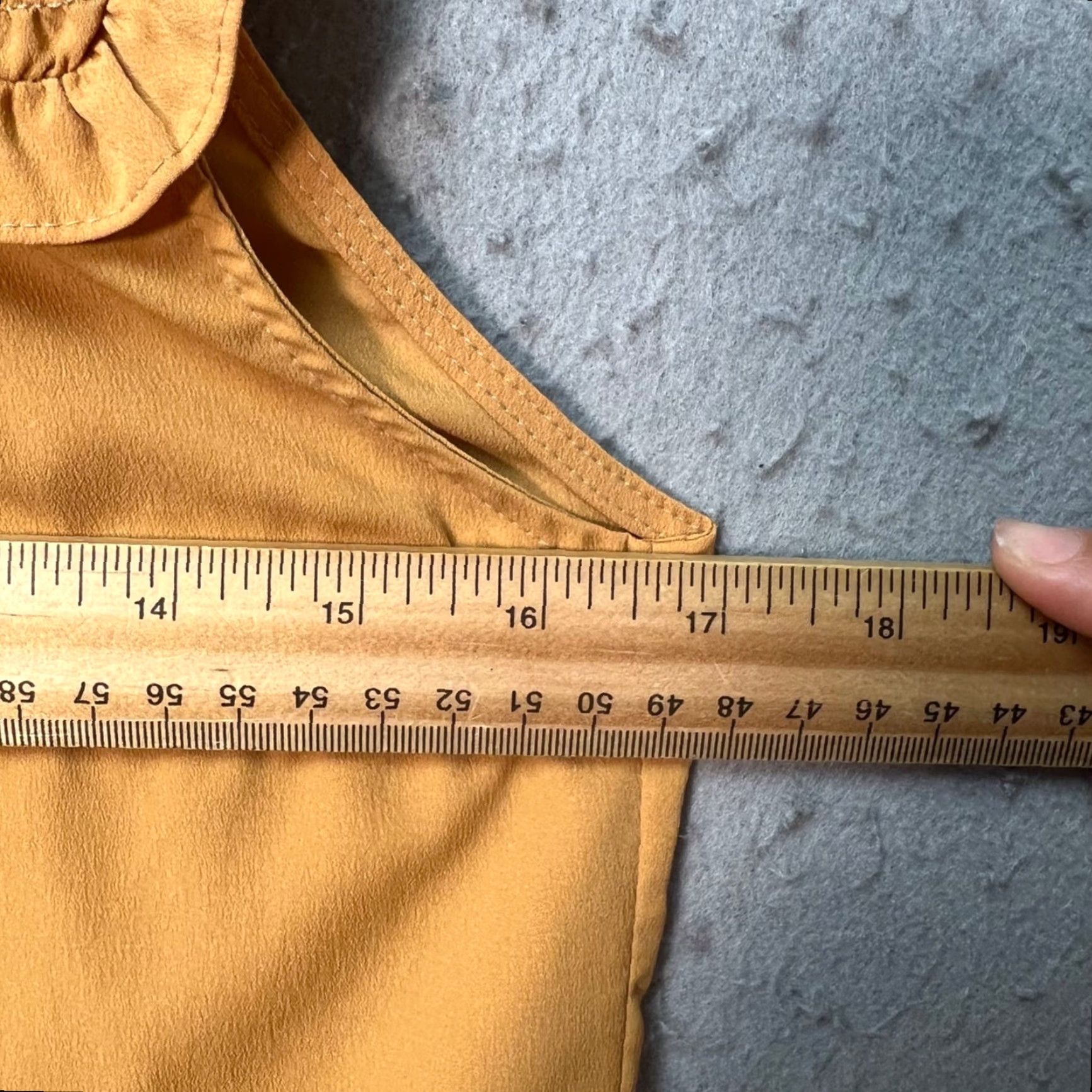 Sandro Sandro Blouse Shirt Sleeveless Mustard Collared Velvet Collar Smocked Front Womens Size 1 Size XS / US 0-2 / IT 36-38 - 5 Thumbnail