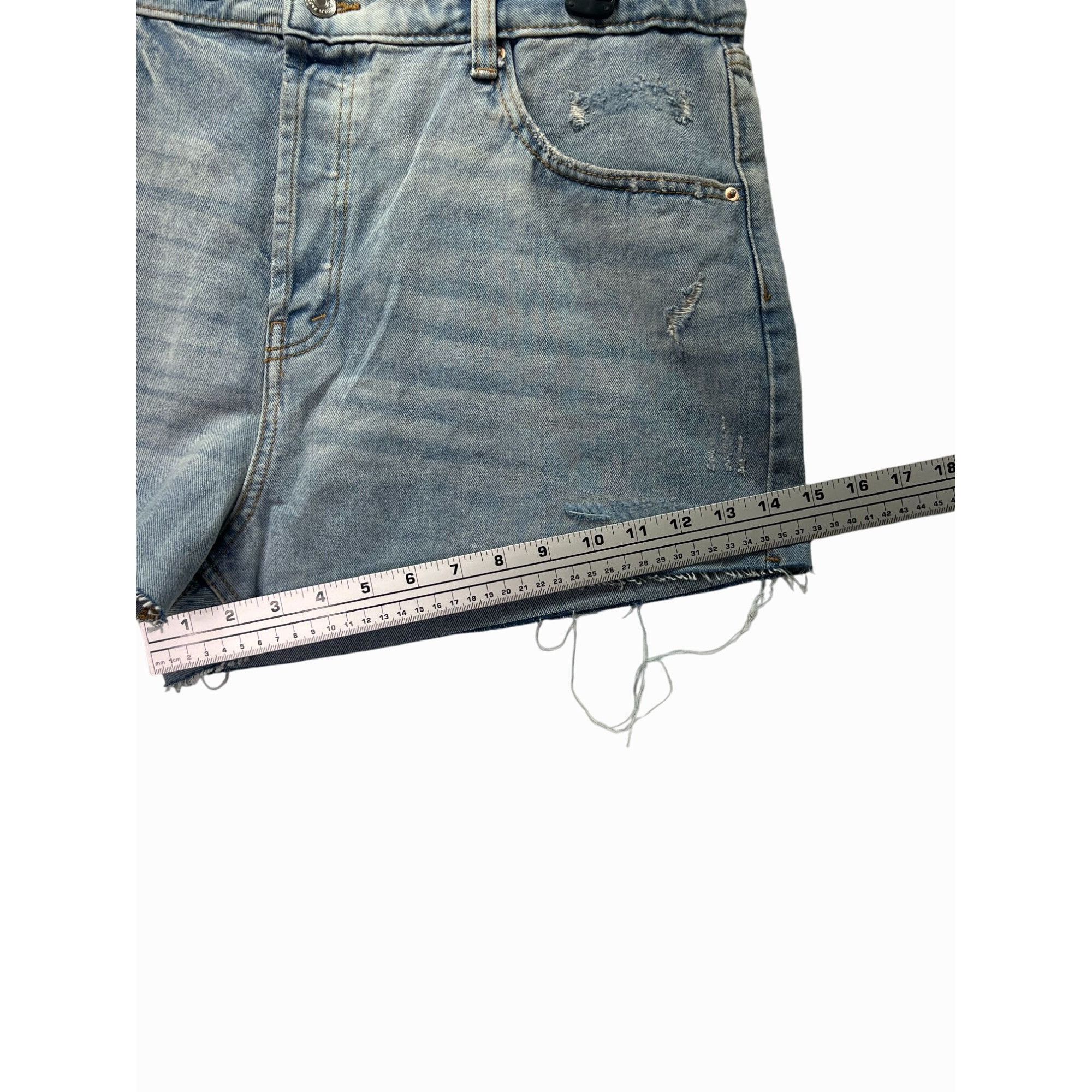 Other Wild Fable - Women's Super - High Rise Cut - Off Jean Denim Size 38" / US 16 / IT 52 - 8 Thumbnail