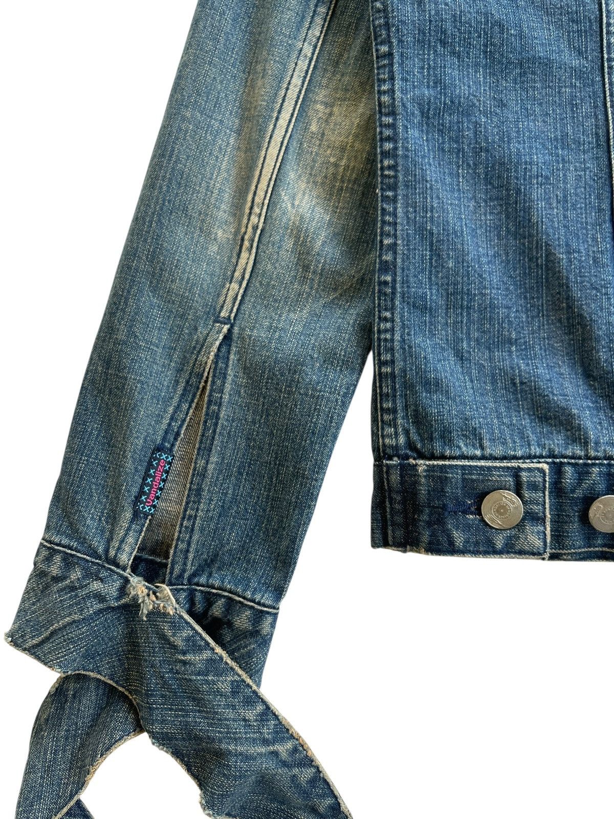 Vandalize Vandalize Distressed Bondage Denim Jacket Size M / US 6-8 / IT 42-44 - 12 Thumbnail