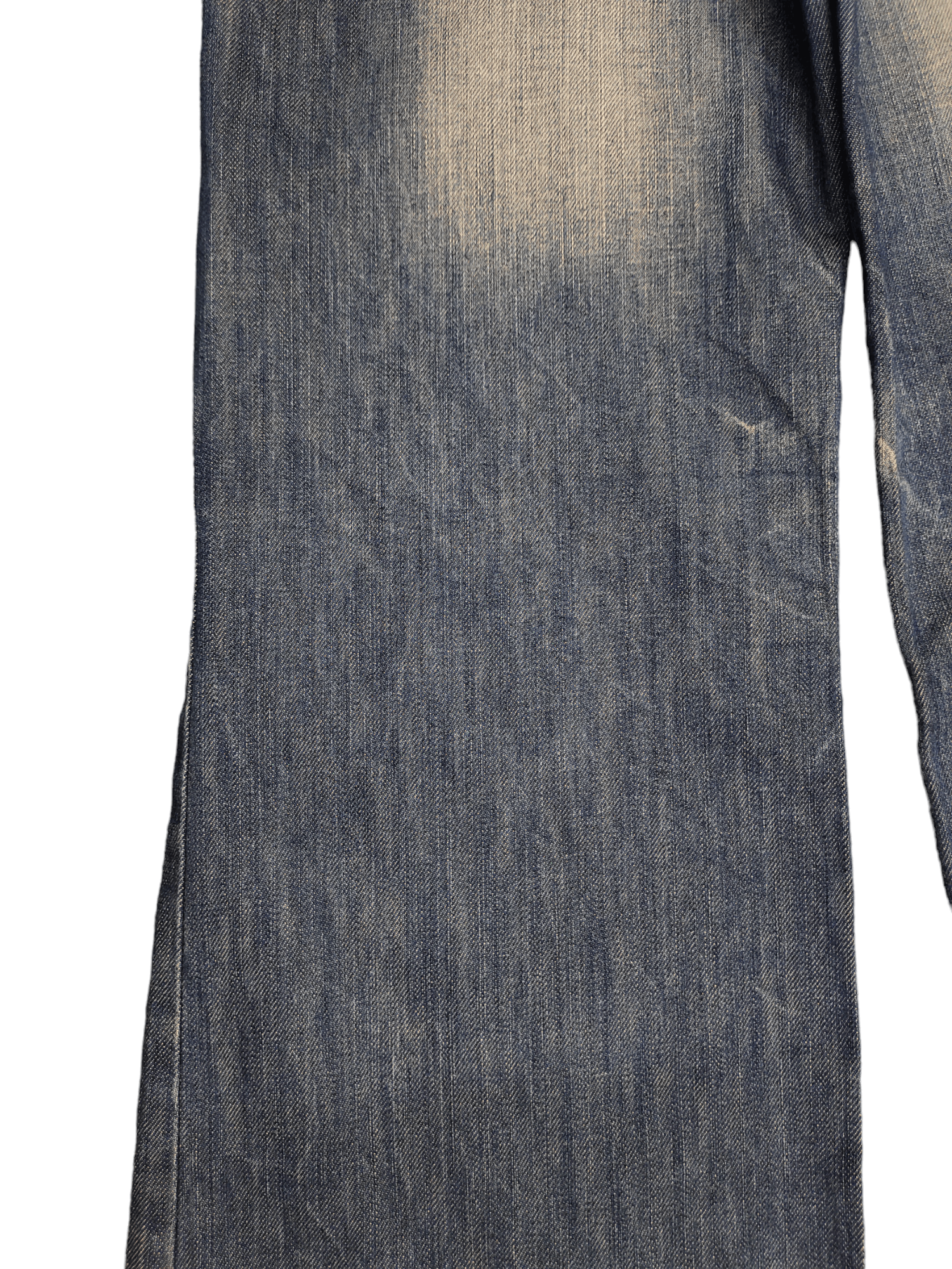 If Six Was Nine Baggy Flare Jeans Red Pepper Low Rise Faded Denim Bootcut Size US 27 - 7 Thumbnail