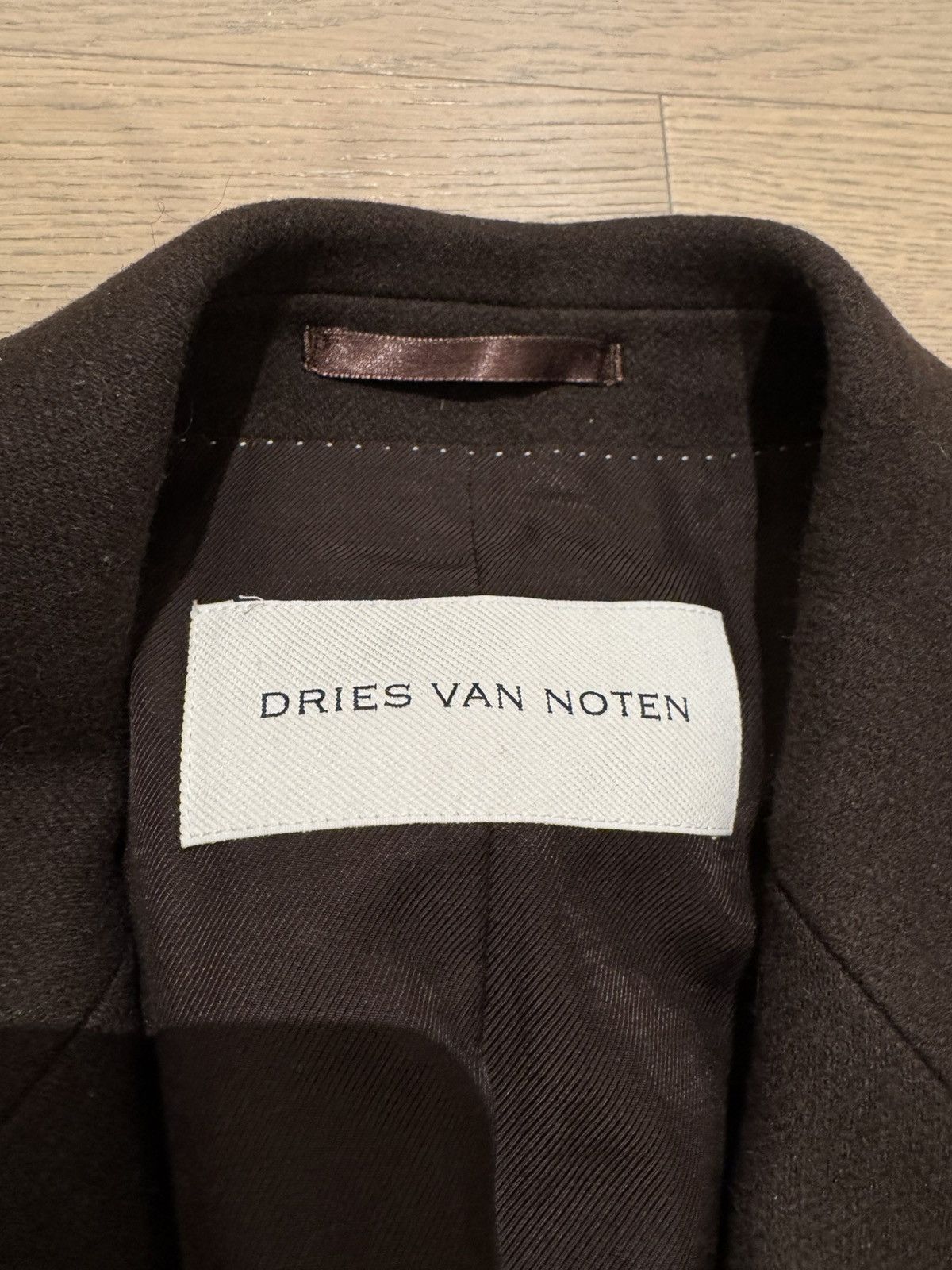 Dries Van Noten Dries Van Noten Brown Wool Coat Size 52 Size US L / EU 52-54 / 3 - 3 Thumbnail