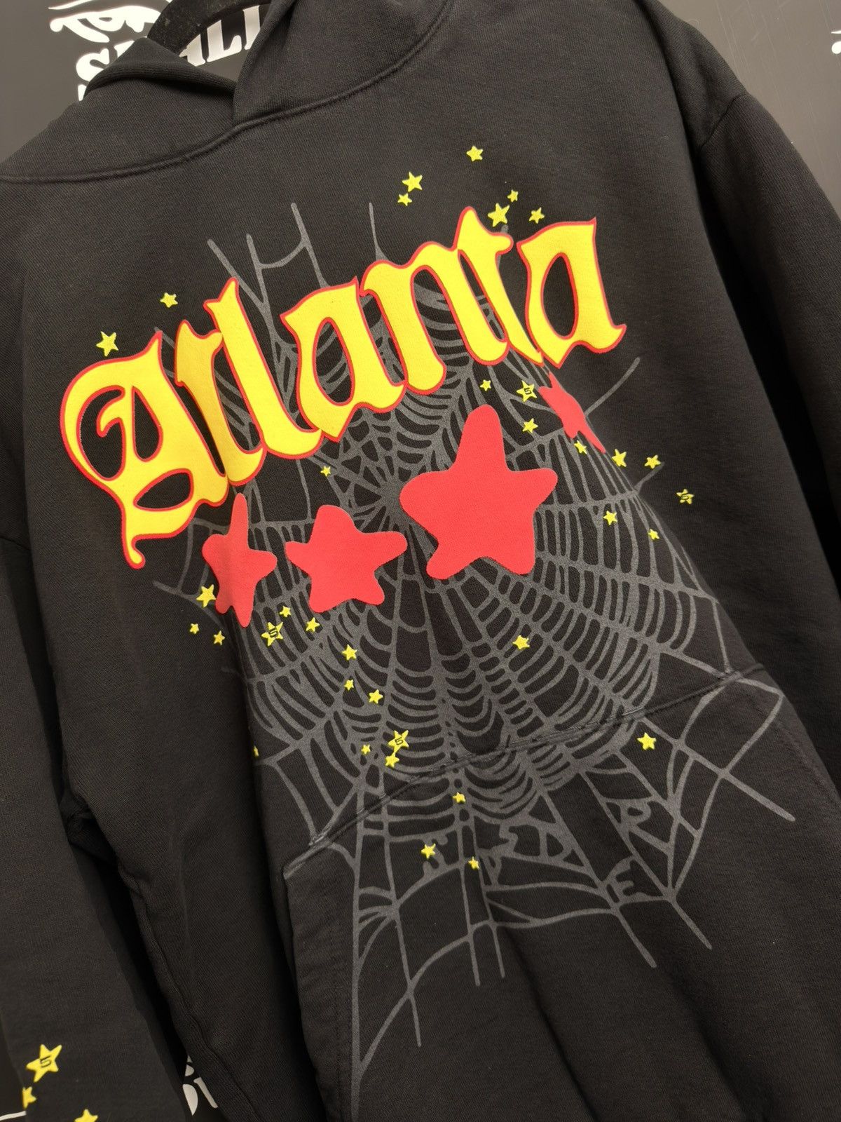 Sp5der SP5DER BLACK ATLANTA HOODIE Size US L / EU 52-54 / 3 - 2 Thumbnail
