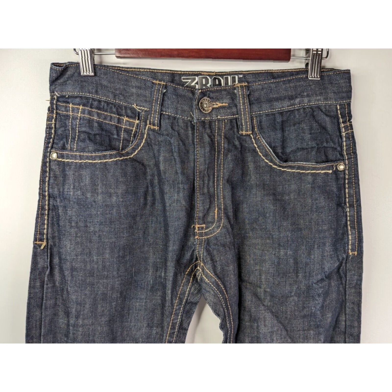 Zoo York VINTAGE 3rd Rail by Zoo York Men’s Jeans 30x32 Slim Fit Blue Designer N.Y. K2K? Size US 30 / EU 46 - 4 Thumbnail