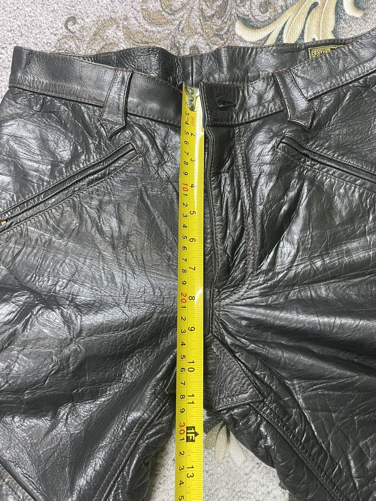 DuPont × WEST RIDE West Ride Dupont Buffalo Leather Racing Motorcycle Size US 31 - 19 Thumbnail