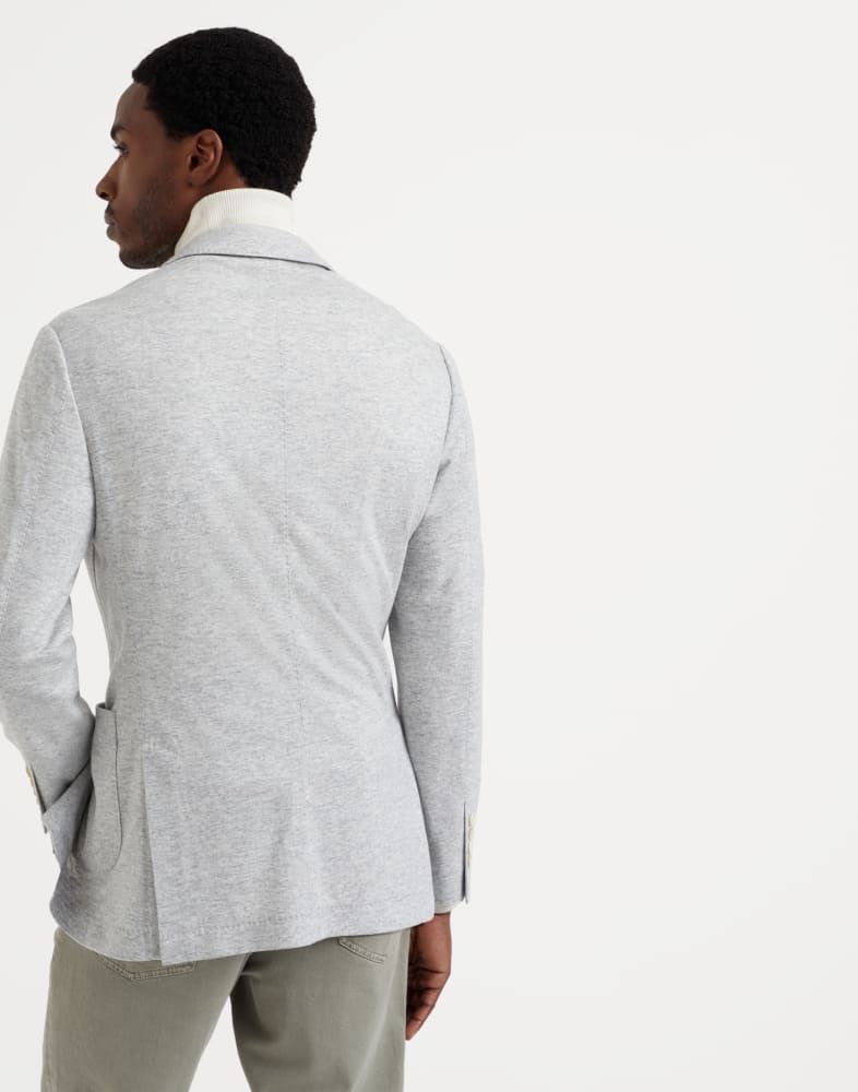Brunello Cucinelli o1w1db10825 Cashmere Suit-Type Jacket in Grey Size US M / EU 48-50 / 2 - 5 Thumbnail