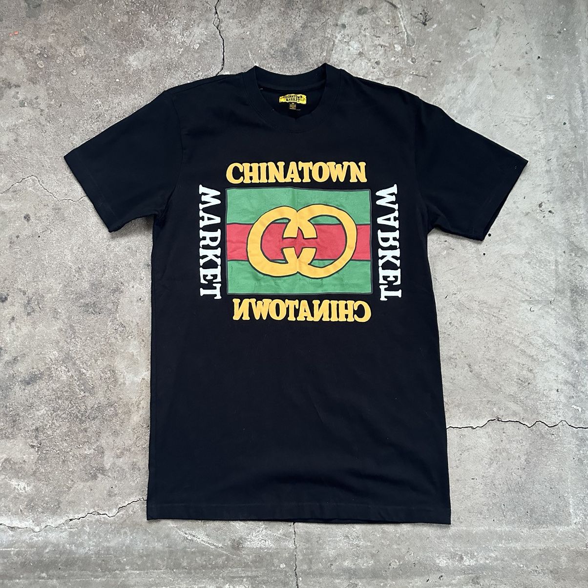 Market Gucci monogram Chinatown Market Black Floral T-Shirt Size US M / EU 48-50 / 2 - 1 Thumbnail