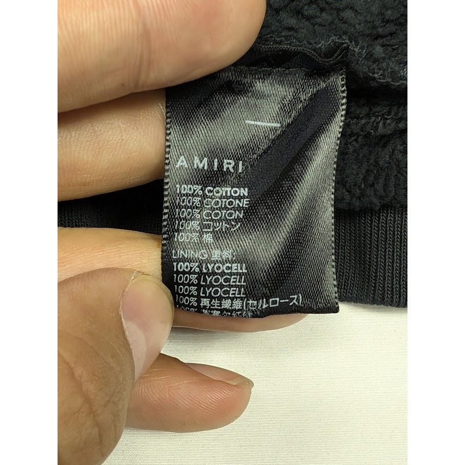 Amiri o1rshd1 Vintage Collegiate Zip Hoodie in Black Size US M / EU 48-50 / 2 - 16 Thumbnail