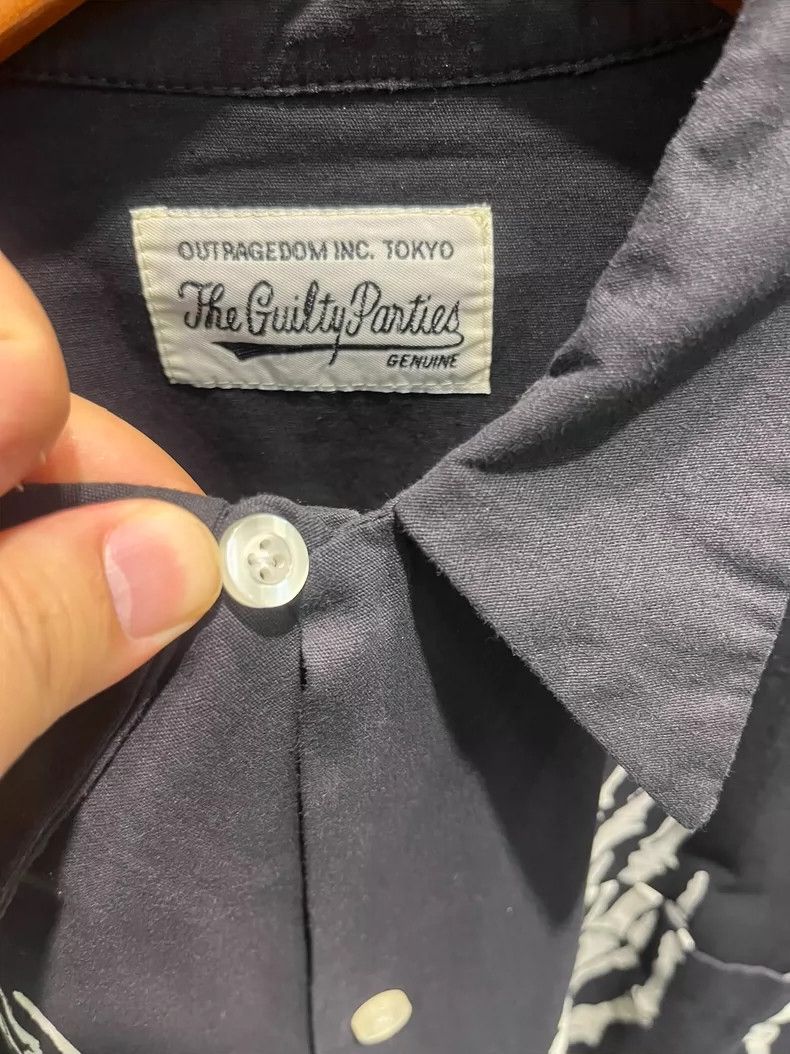 Other Wacko Maria Heaven in Tokyo Skull and Bones Dark Long Slee Size US L / EU 52-54 / 3 - 4 Thumbnail