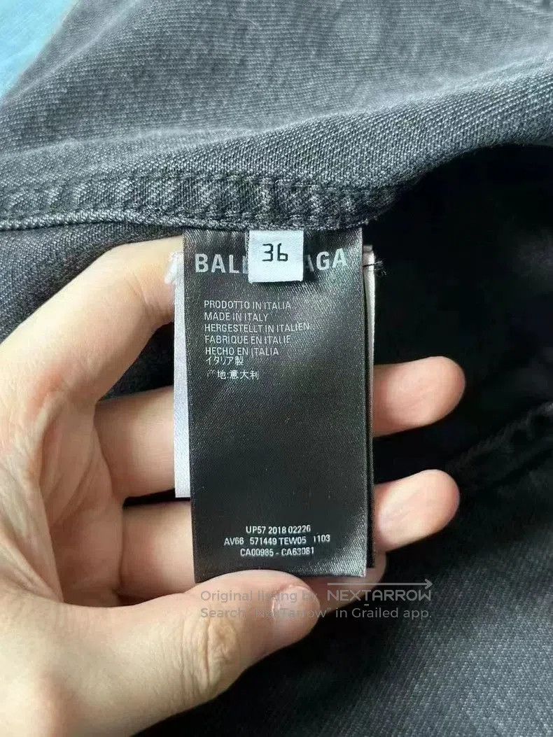 Balenciaga Balenciaga Crystal Denim Jacket. Size US S / EU 44-46 / 1 - 5 Thumbnail