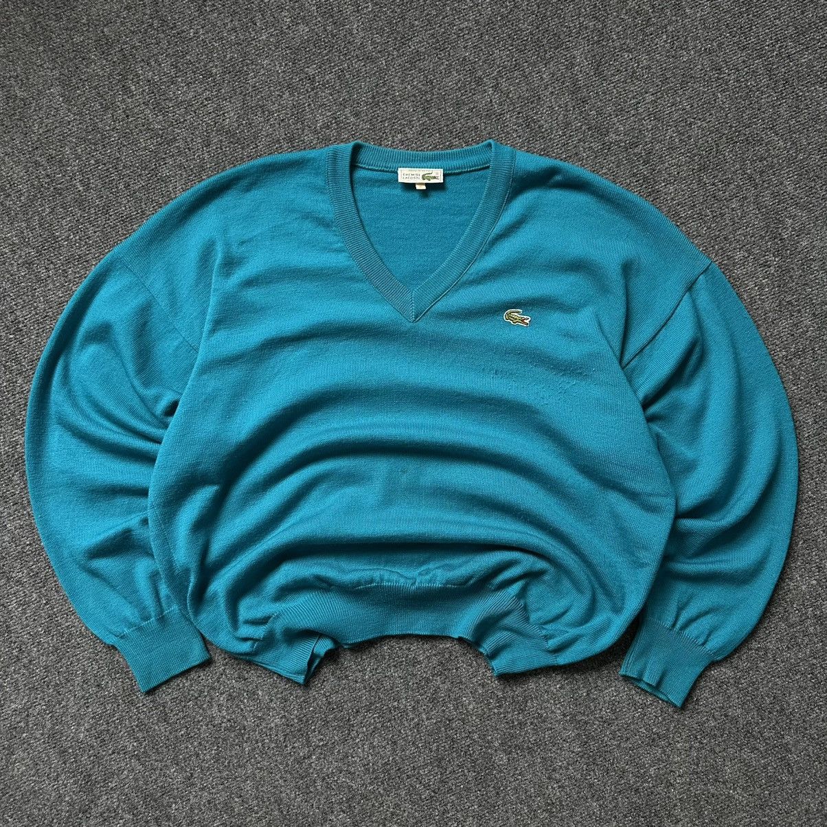 Lacoste Luxury Lacoste V Neck Sweater Size 6 (XL) Old Money Casual Size US XL / EU 56 / 4 - 4 Thumbnail