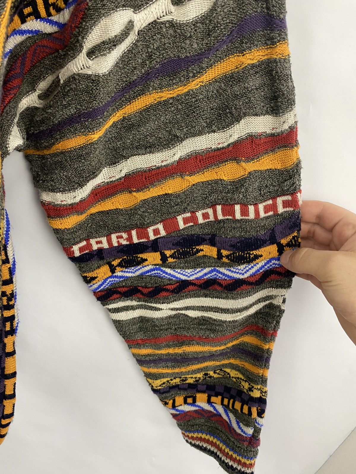 Carlo Colucci 🇺🇸 Vintage 90s Carlo Colucci Cardigan Coogi Style Sweater Size US XL / EU 56 / 4 - 12 Thumbnail