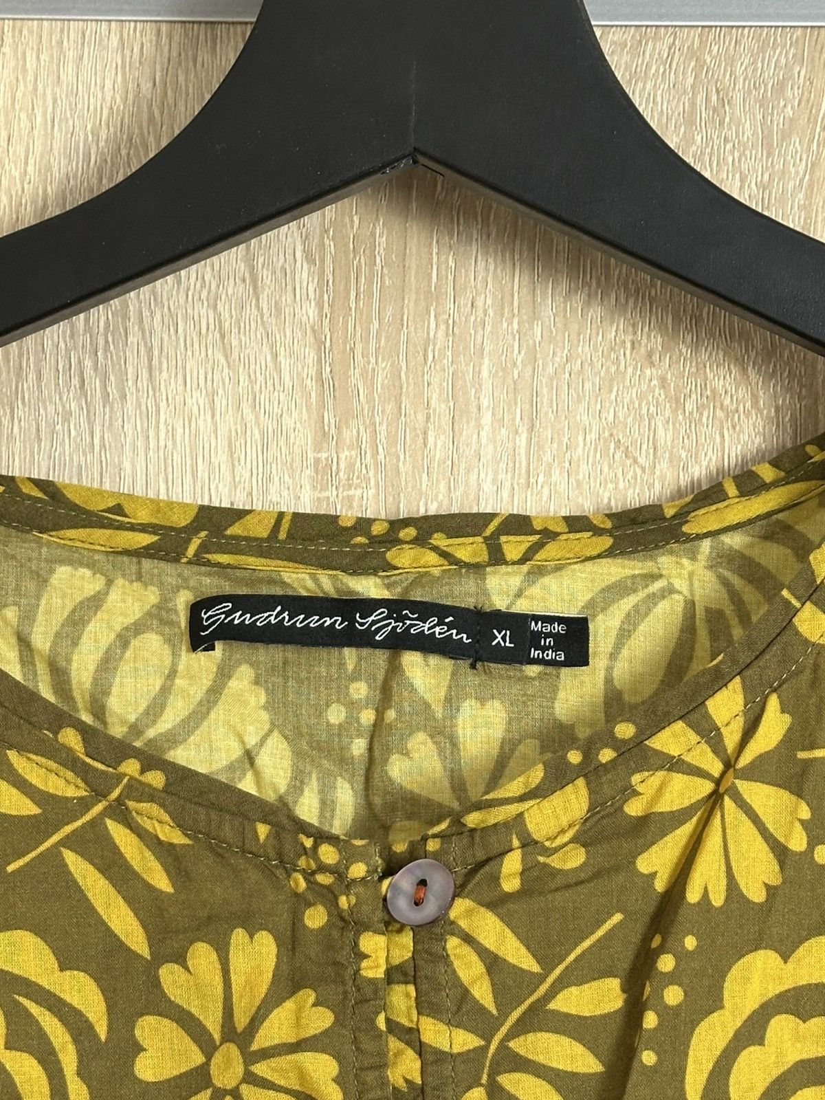 Gudrun Sjoden 🔥 Vintage Gudrun Sjoden Floral Boho Midi Dress Art Print Size XL / US 12-14 / IT 48-50 - 3 Thumbnail