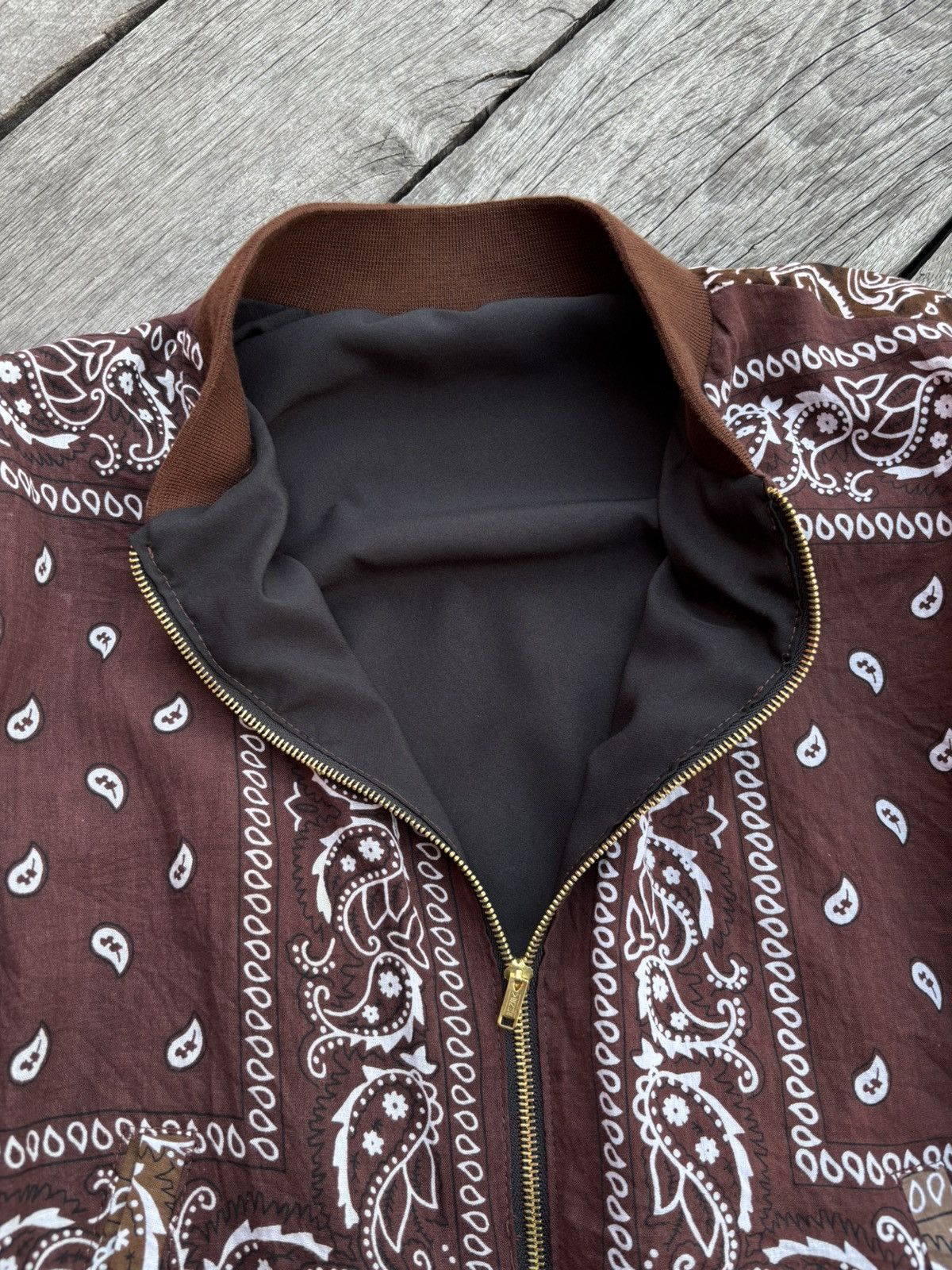 Handmade Bandana Brown Custom Made Jacket Size US L / EU 52-54 / 3 - 6 Thumbnail