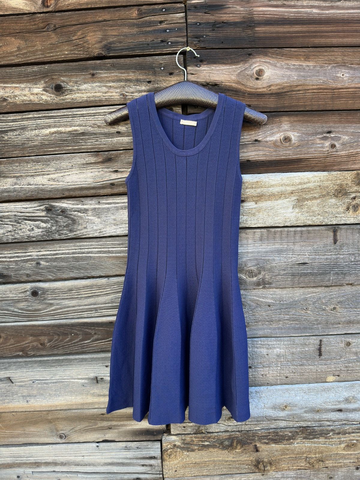 Alaia Alaïa Paris Vintage 2000s Ribbed Knit Flare Dress Size M / US 6-8 / IT 42-44 - 1 Thumbnail