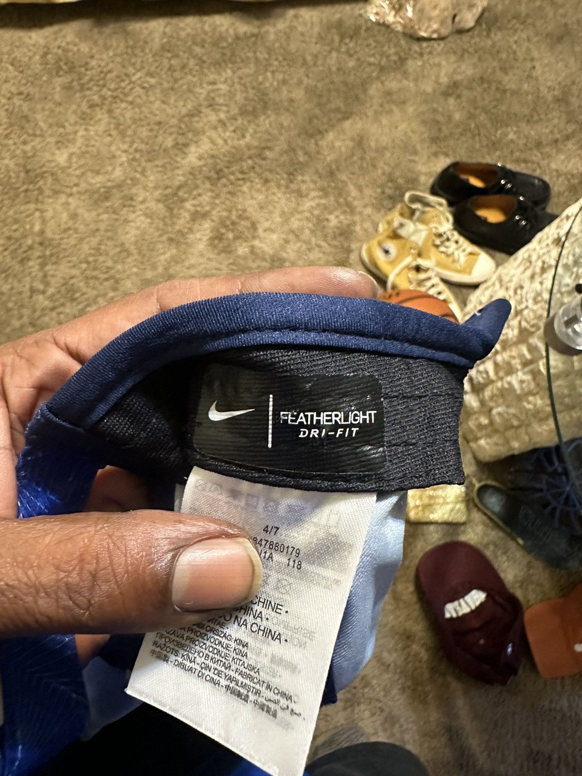 Nike × Vintage Vintage Nike sportswear lightweight “triple blue” hat Size ONE SIZE - 7 Thumbnail