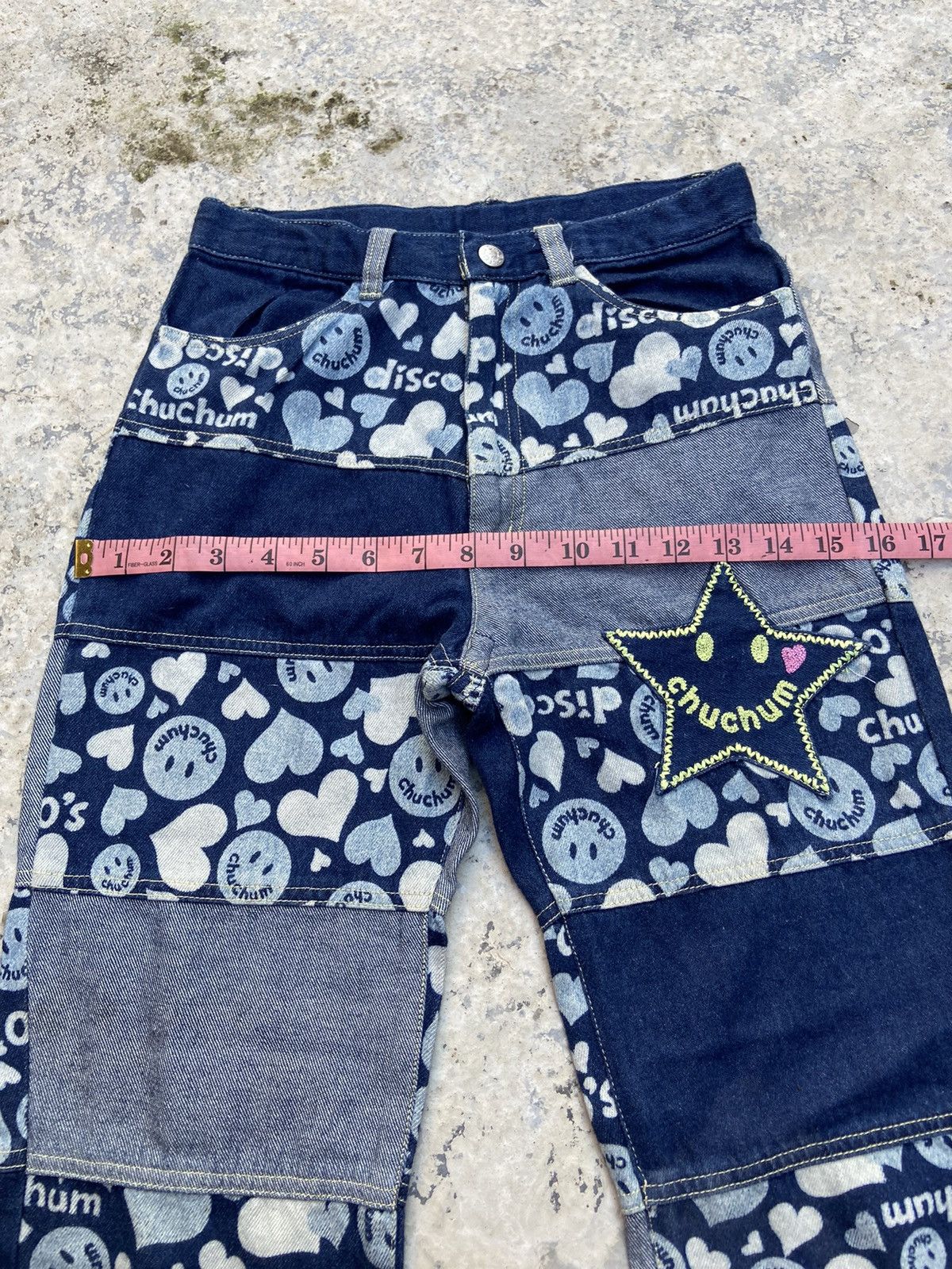 Hysteric Glamour Vtg chuchum smile denim flare boutcut Size 24" / US 00 / IT 34 - 15 Thumbnail