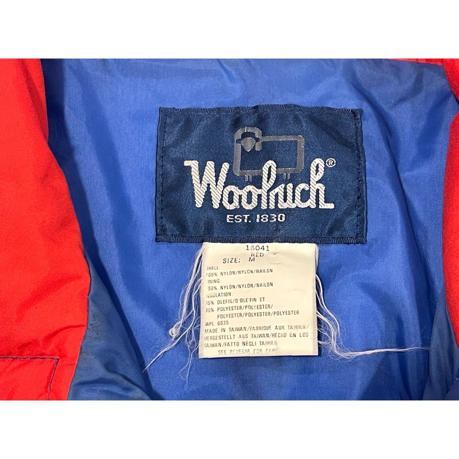 Vintage VINTAGE Woolrich Men Med THINSULATE 3M INSULATED FULL ZIP PARKA JACKET Red M Parka Jacket Mens Size US M / EU 48-50 / 2 - 3 Thumbnail