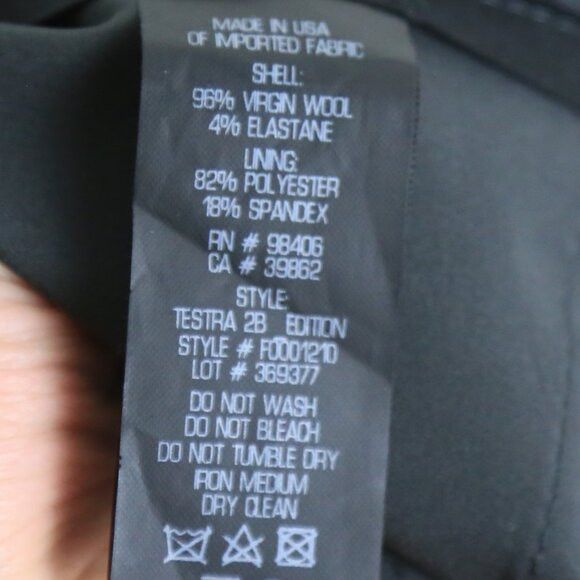 Theory Theory Testra 2B Virgin Wool Grey Pleated Slim Pants Size 00 Size 24" / US 00 / IT 34 - 5 Thumbnail