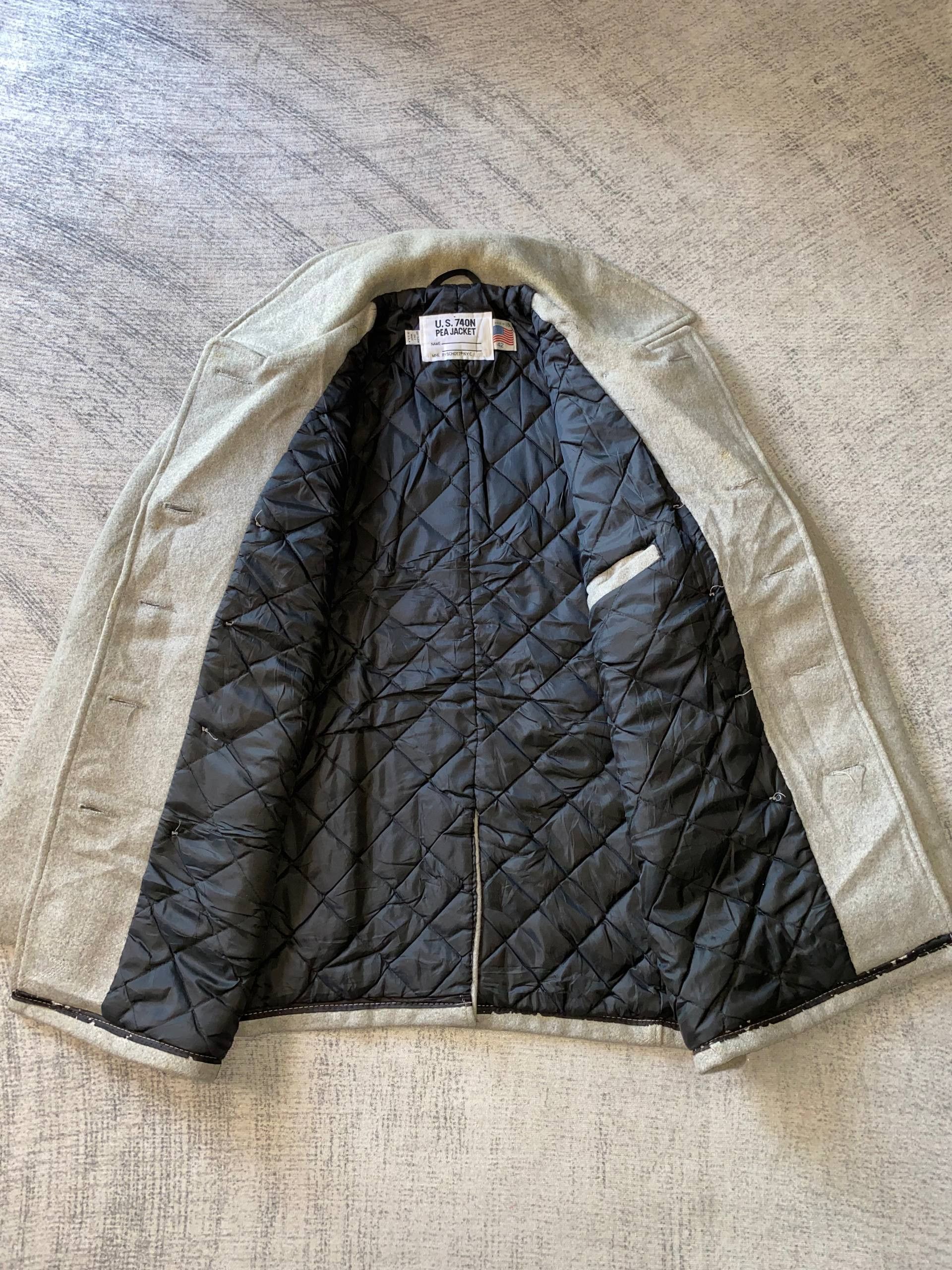 Schott U.S 740N Pea Jacket by Schott Size US M / EU 48-50 / 2 - 10 Thumbnail