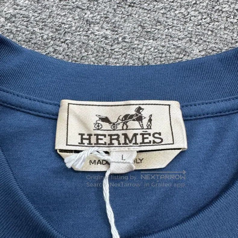 Hermes Hermes 25 styles horseshoe print short sleeve Size US L / EU 52-54 / 3 - 2 Thumbnail