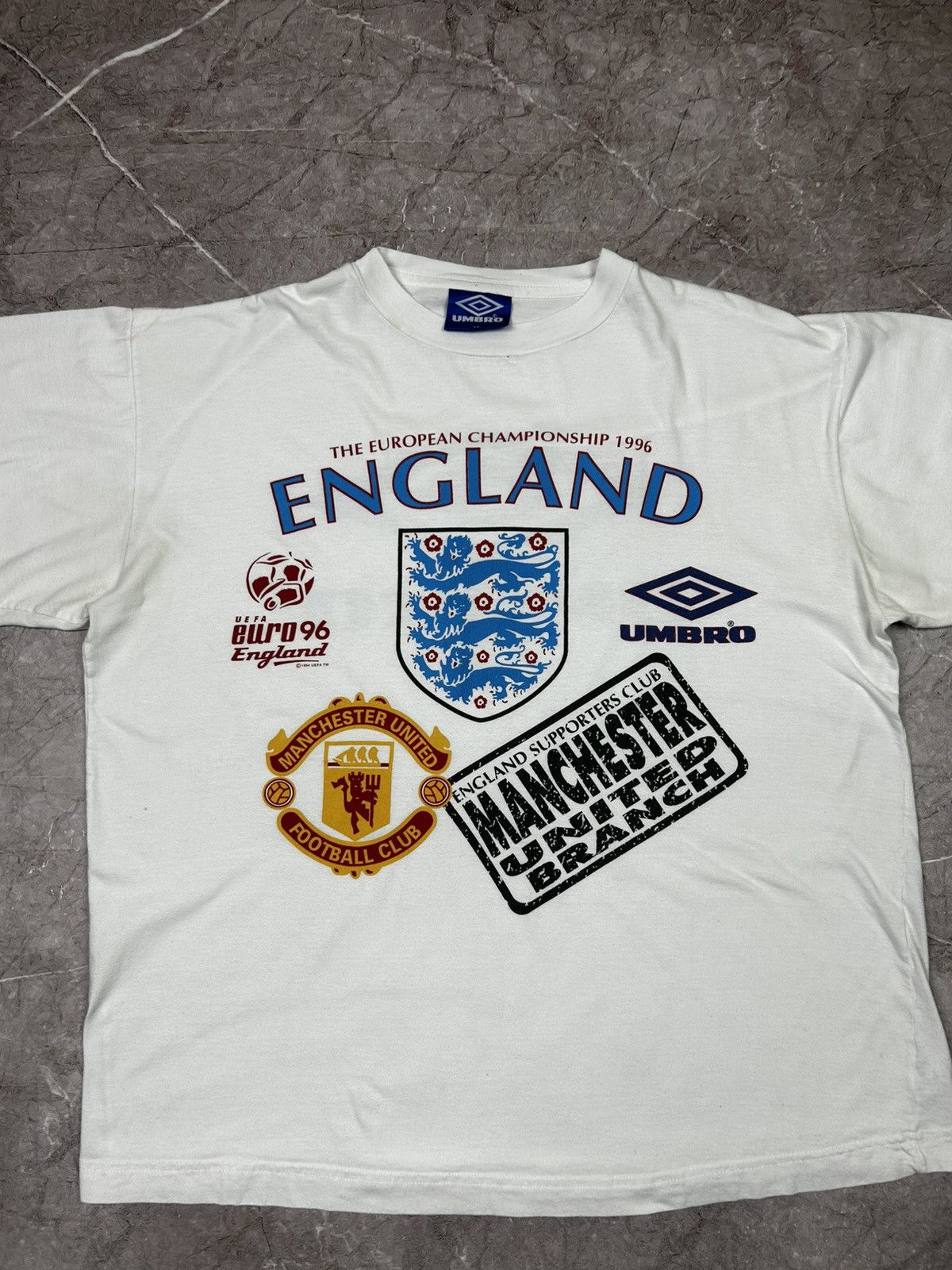 Umbro Vintage T-Shirt 90s Umbro England National Team Big Logo Size US XL / EU 56 / 4 - 4 Thumbnail