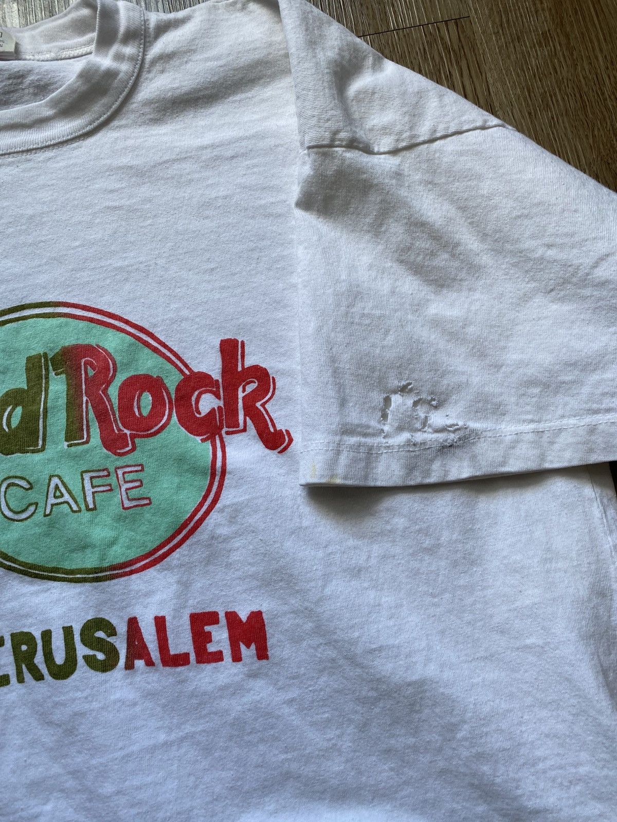 Hard Rock Cafe Vintage 90s Hard Rock Cafe Jerusalem Tee Size US M / EU 48-50 / 2 - 4 Thumbnail