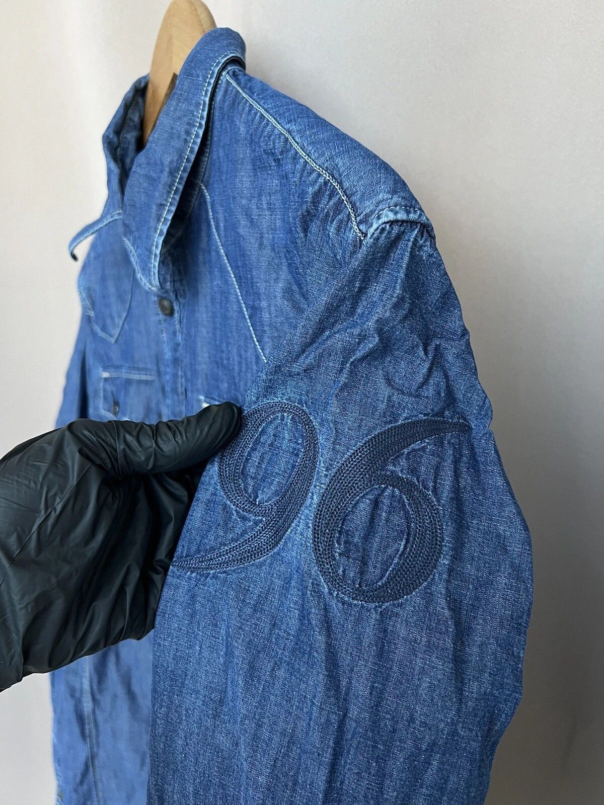 G-Star G-Star Raw Denim Motor Front Shirt Men Size M Long Sleeve Size US M / EU 48-50 / 2 - 9 Thumbnail