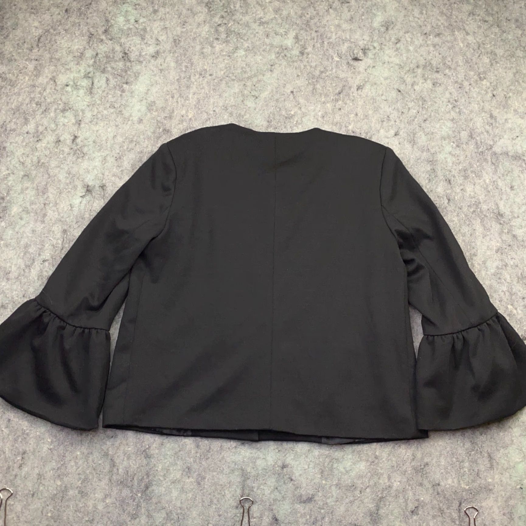 Vintage Jules & Leopold Womens Jacket Small Black Open Front Casual Blazer Coat Stretch Button Size S / US 4 / IT 40 - 6 Thumbnail