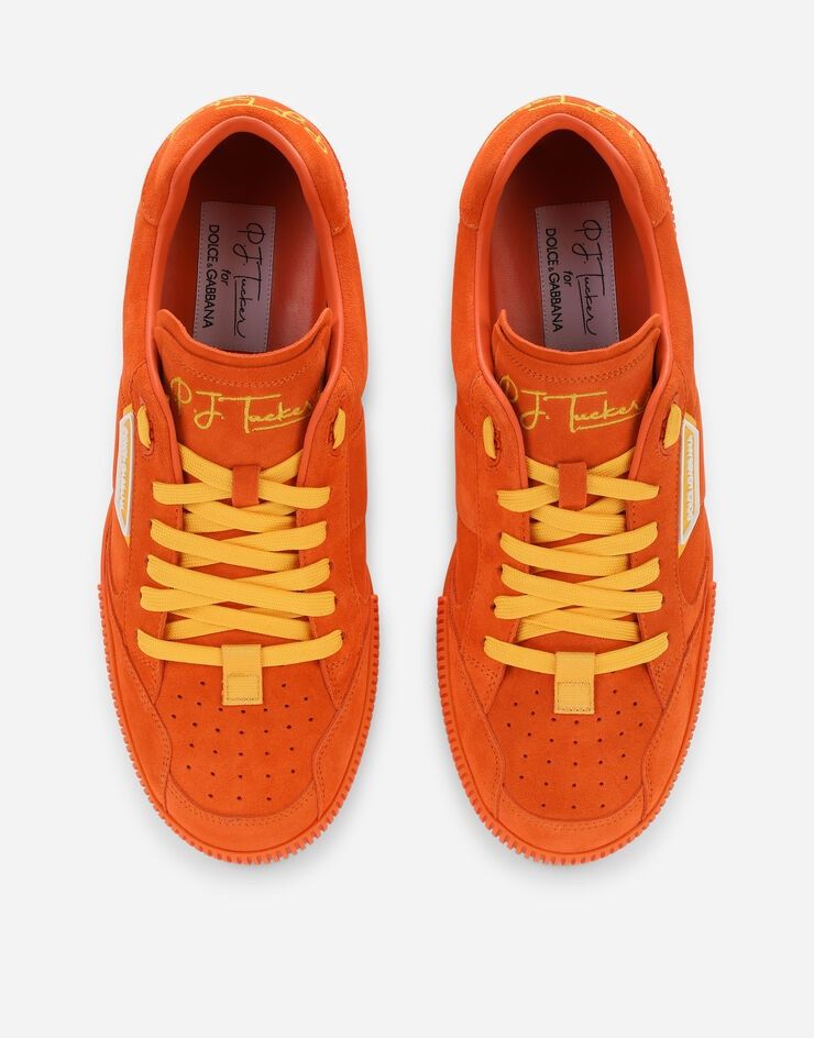 Dolce & Gabbana o1y0125 Logo Low-Top Sneakers in Orange Size US 6 / EU 39 - 4 Thumbnail