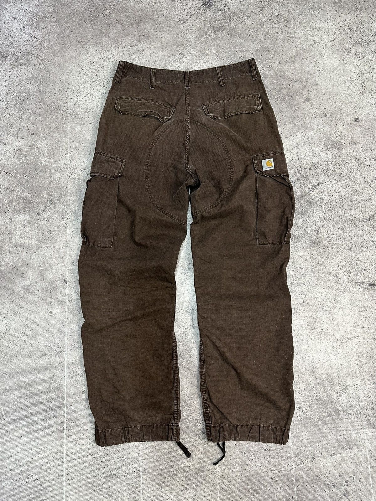 Carhartt Vintage Carhartt Cargo Distressed Pants Faded Brown Y2K Size US 32 / EU 48 - 5 Thumbnail
