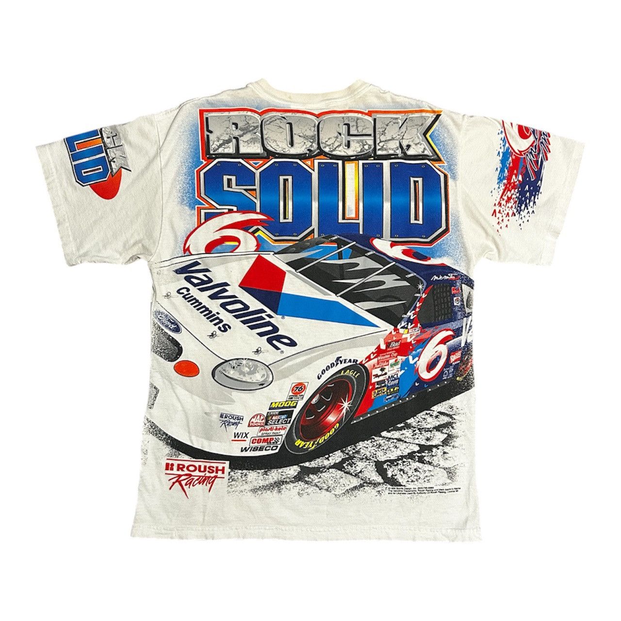 NASCAR × Vintage Vintage Mark Martin Nascar White T-Shirt Size US XL / EU 56 / 4 - 1 Thumbnail