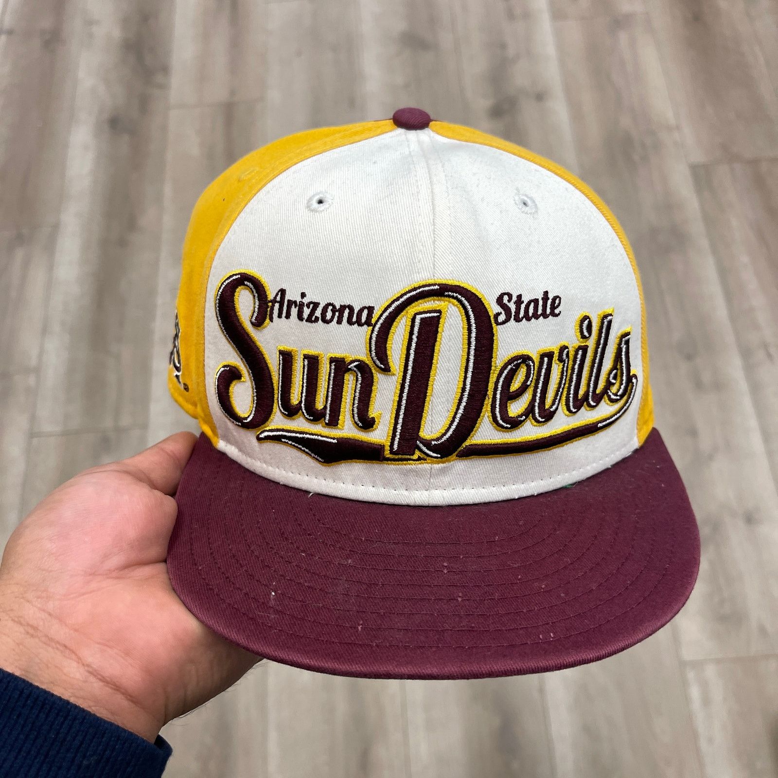 New Era Arizona State Sun Devils Color Block Snapback Hat Cap Size ONE SIZE - 6 Thumbnail
