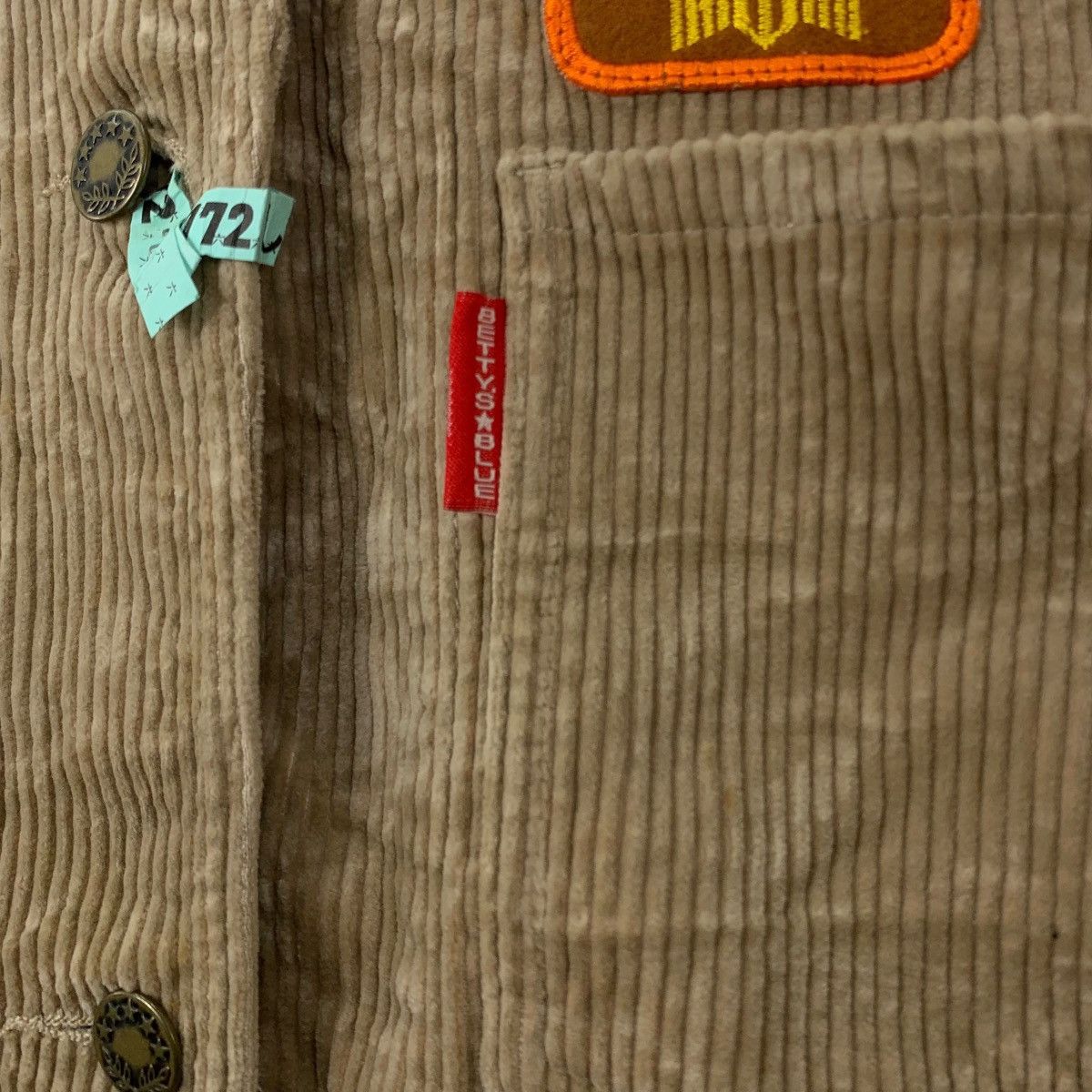 Japanese Brand BETTY’S BLUE Shinji Abe Japanese Brand Corduroy Coat Jacket Size US S / EU 44-46 / 1 - 5 Thumbnail