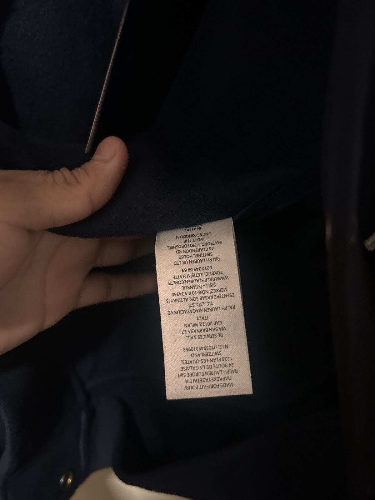 Polo Ralph Lauren Navy Varsity Polo Sweater Size US S / EU 44-46 / 1 - 4 Thumbnail