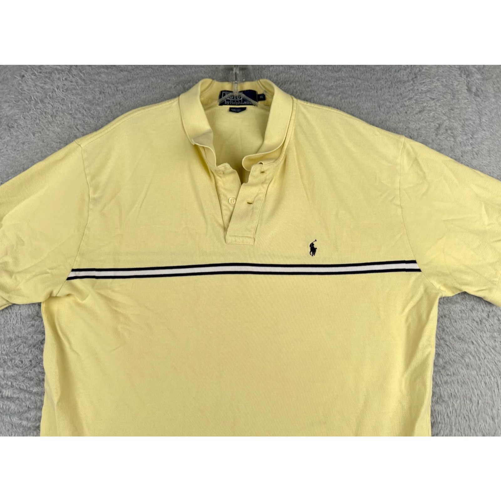 Ralph Lauren VINTAGE Ralph Lauren Polo Shirt Men XL Yellow 100% Cotton Read Size US XL / EU 56 / 4 - 4 Thumbnail