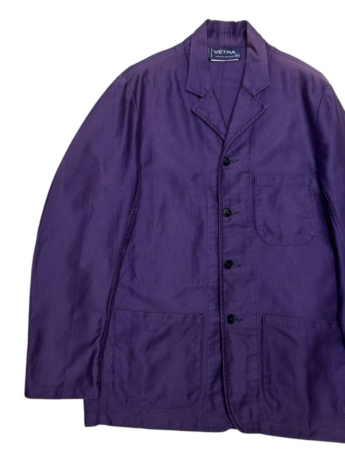 Le Laboureur × Vetra × Vintage Vetra Cotton Chore Workwear Jacket Size US S / EU 44-46 / 1 - 8 Thumbnail