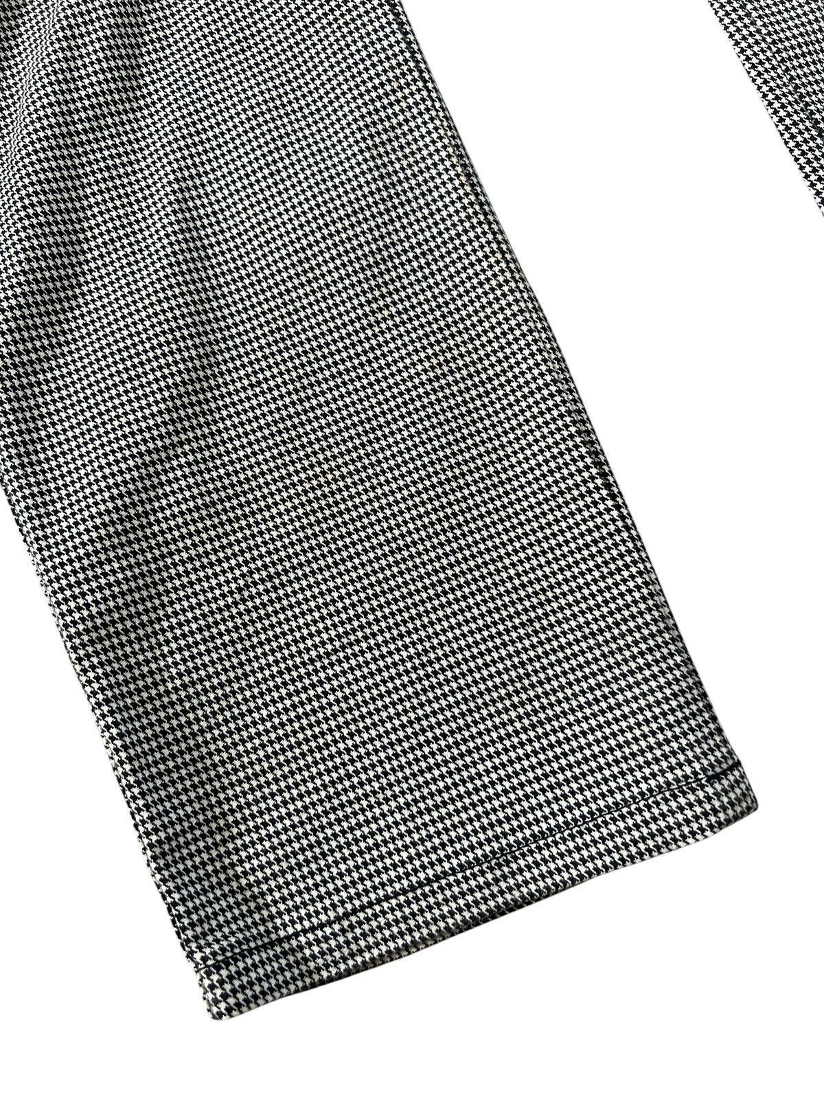 Designer × Marithe + Francois Girbaud × Vintage 1990s MFG Houndstooth Pattern Cyberpunk Slim Pants Size US 32 / EU 48 - 4 Thumbnail