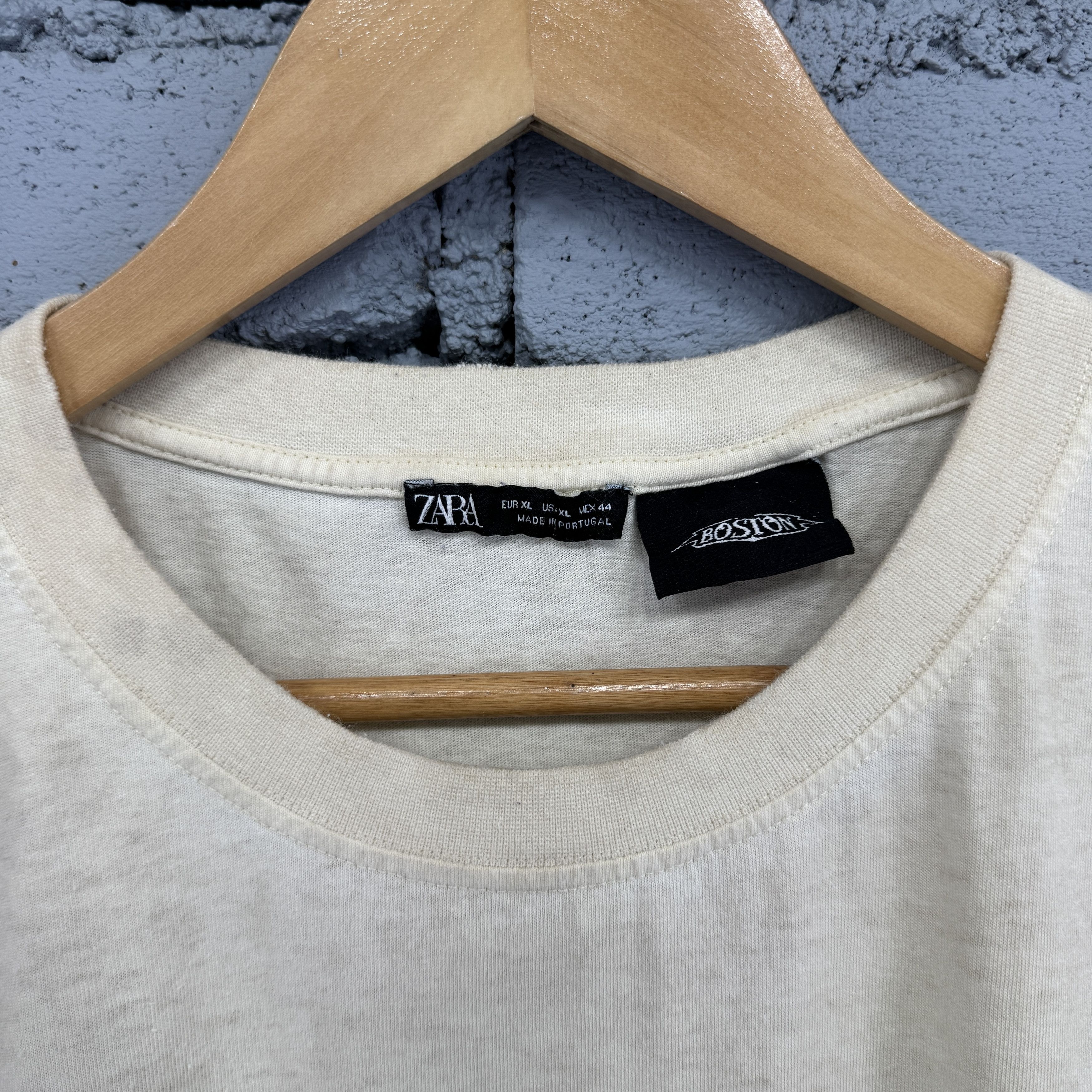 Zara Zara Boston Us Tour In Concert Promo Sunfaded Tshirt Size US XL / EU 56 / 4 - 4 Thumbnail