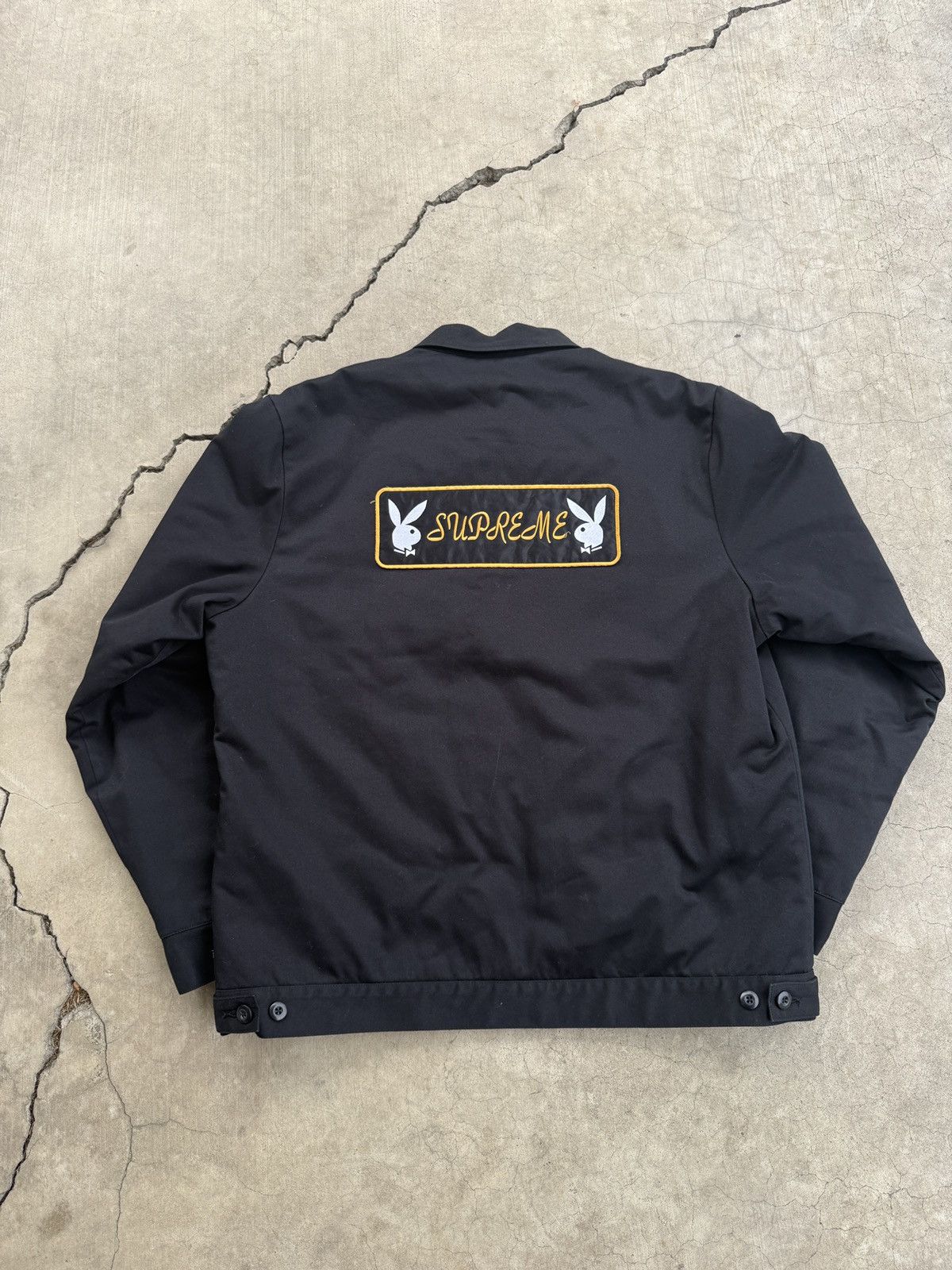 Playboy × Supreme Supreme playboy work jacket black | Grailed