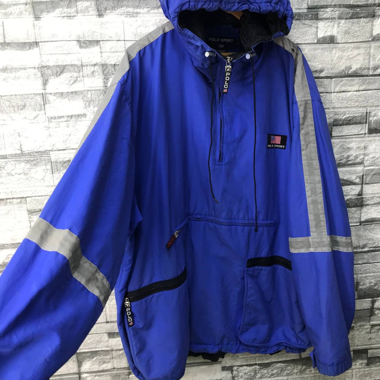 Polo Ralph Lauren Vintage 90s Polo Sport Ralph Lauren USA Flag Anorak BAGGY XL Size US XL / EU 56 / 4 - 8 Thumbnail
