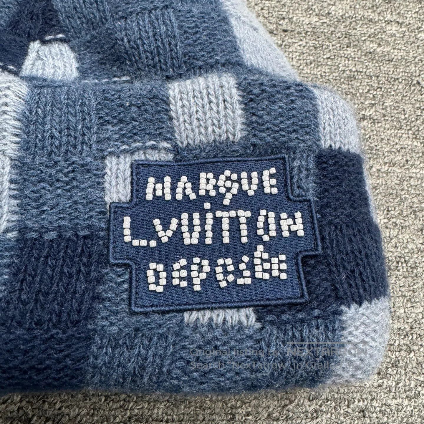 Louis Vuitton Louis Vuitton Beaded letter mosaic woolen hat| Size ONE SIZE - 3 Thumbnail