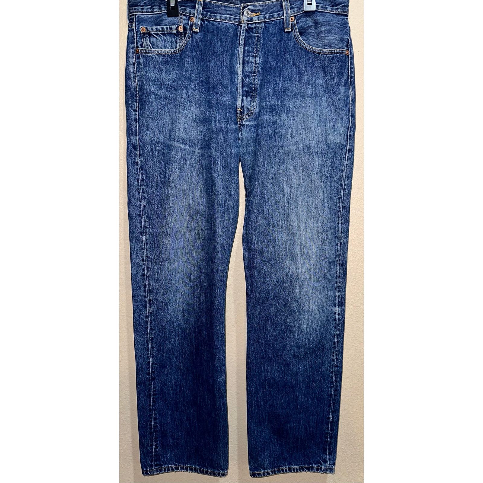 Levi's Levi’s 501 Jeans W36 L34 Vintage Button Fly Blue Denim Size US 36 / EU 52 - 1 Thumbnail