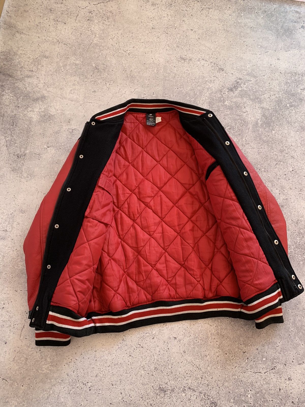 Makaveli VTG 90’s Makavelli 2Pac Wool/Leather Bomber Jacket XL size Size US XL / EU 56 / 4 - 13 Thumbnail