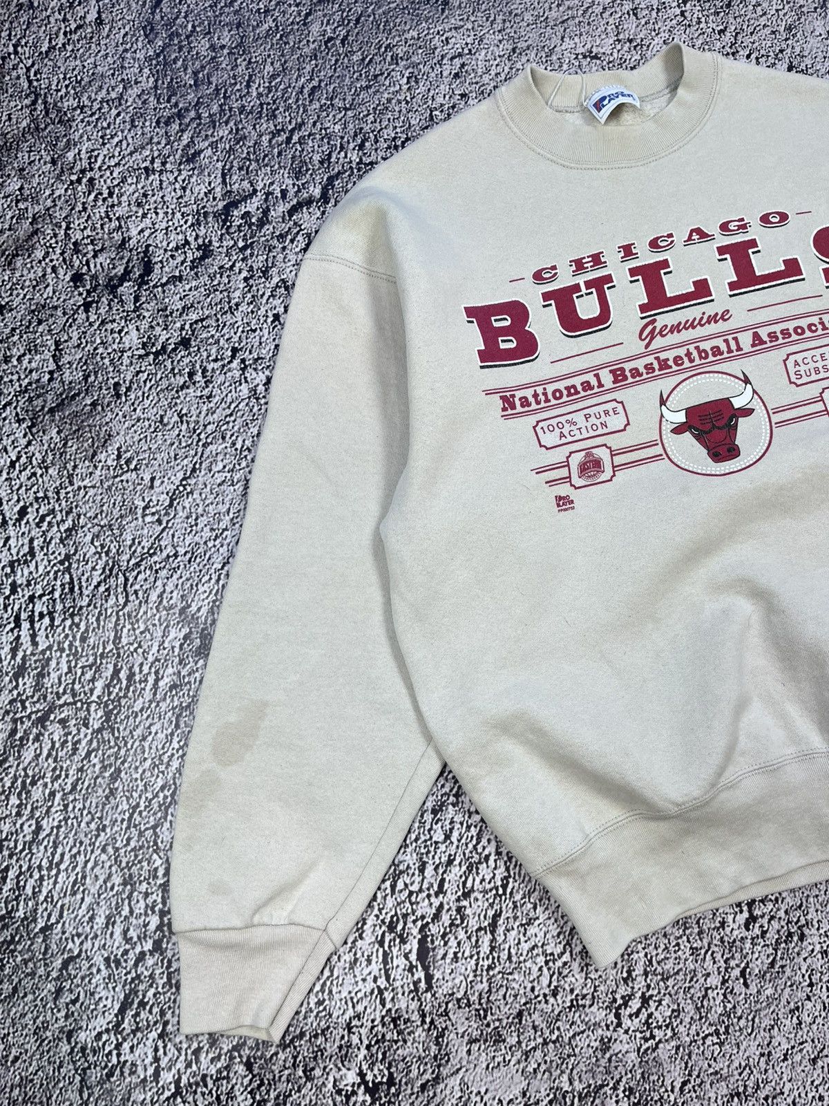 NBA Vintage 90s Chicago Bulls Pro Player Vintage Sweatshirt Size US M / EU 48-50 / 2 - 2 Thumbnail