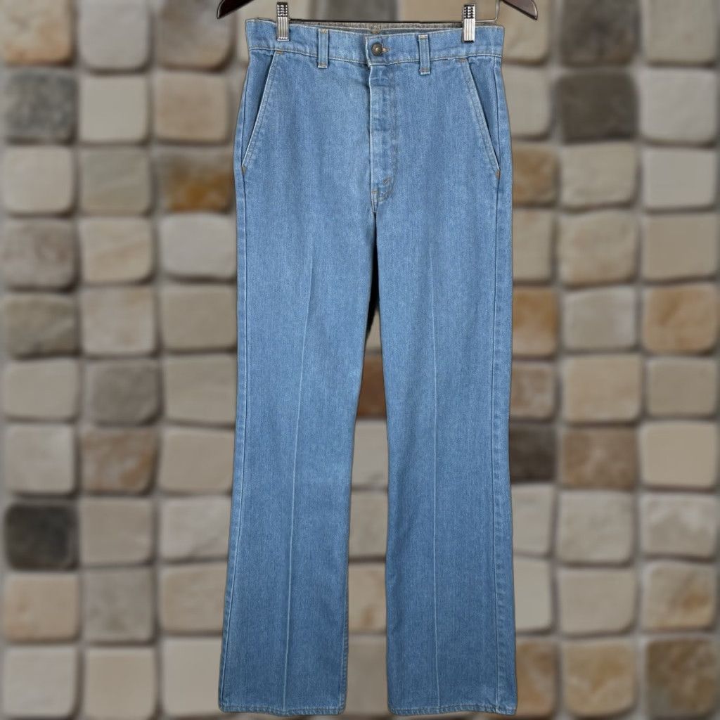 Levi's VINTAGE Levi's Jeans Mens 30x34 Orange Tab Talon 42 Zipper 1970s Denim Blue 5-Pocket Design Size US 29 - 1 Thumbnail