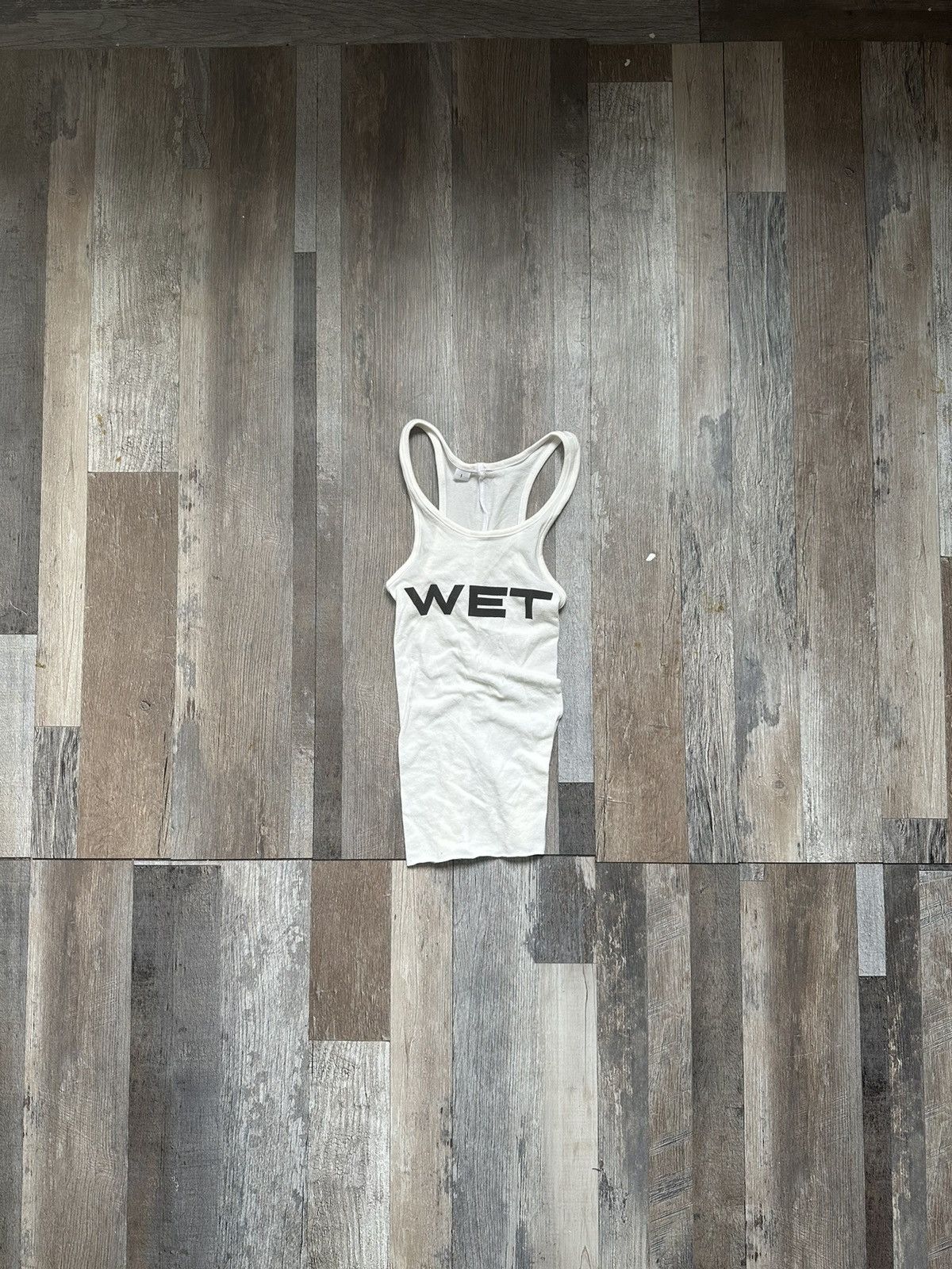 image of Kanye West x Yeezy Season Yeezy “Wet” Tank in Black, Women's (Size Small)