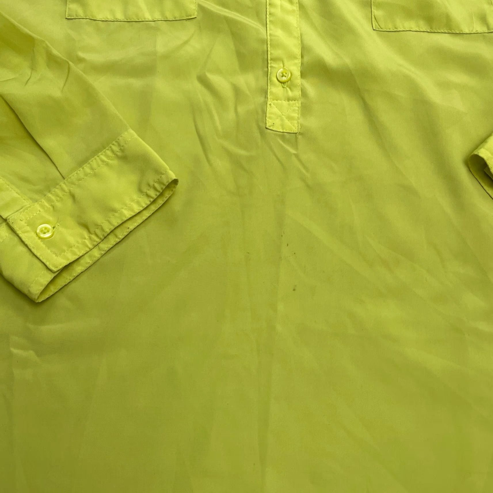 Old Navy Old Navy Button-Up Tunic Shirt Womens XL Yellow Long Sleeve Casual Blouse Shirt (Regular) Size XL / US 12-14 / IT 48-50 - 5 Thumbnail