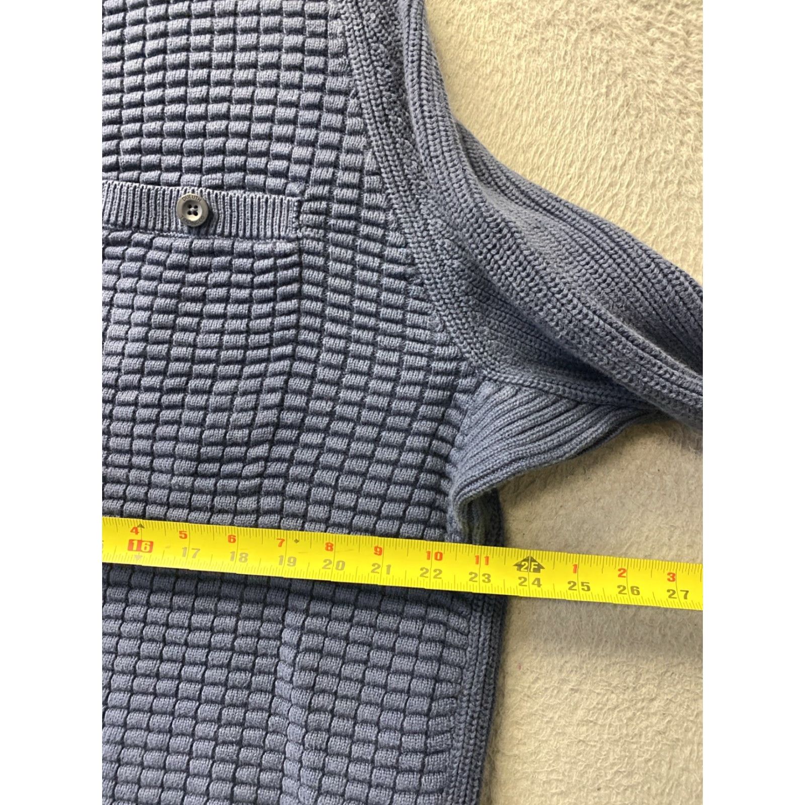 Vintage Duluth Shawl Collar Sweater Mens XL NAVY Knit /0591 Size US XL / EU 56 / 4 - 5 Thumbnail