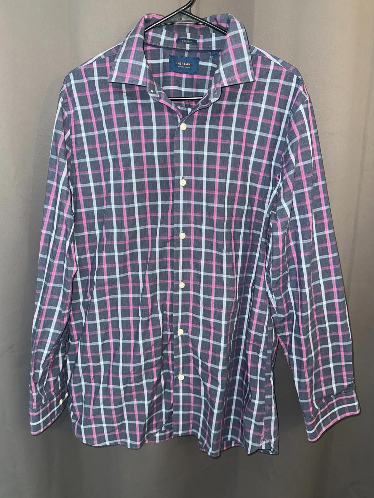Paria Farzaneh Fairlane Plaid Shirt | Gray Blue Pink | L Size US L / EU 52-54 / 3 - 1 Thumbnail