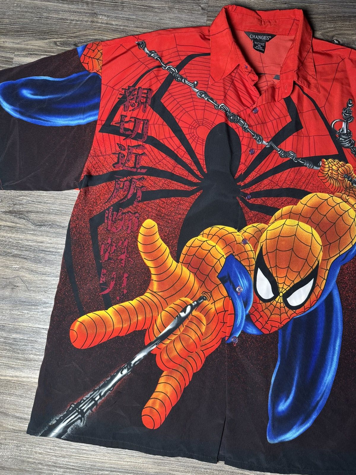 Changes Vintage Changes Spider Man Peter Parker Marvel Comics Shirt Size US XL / EU 56 / 4 - 5 Thumbnail